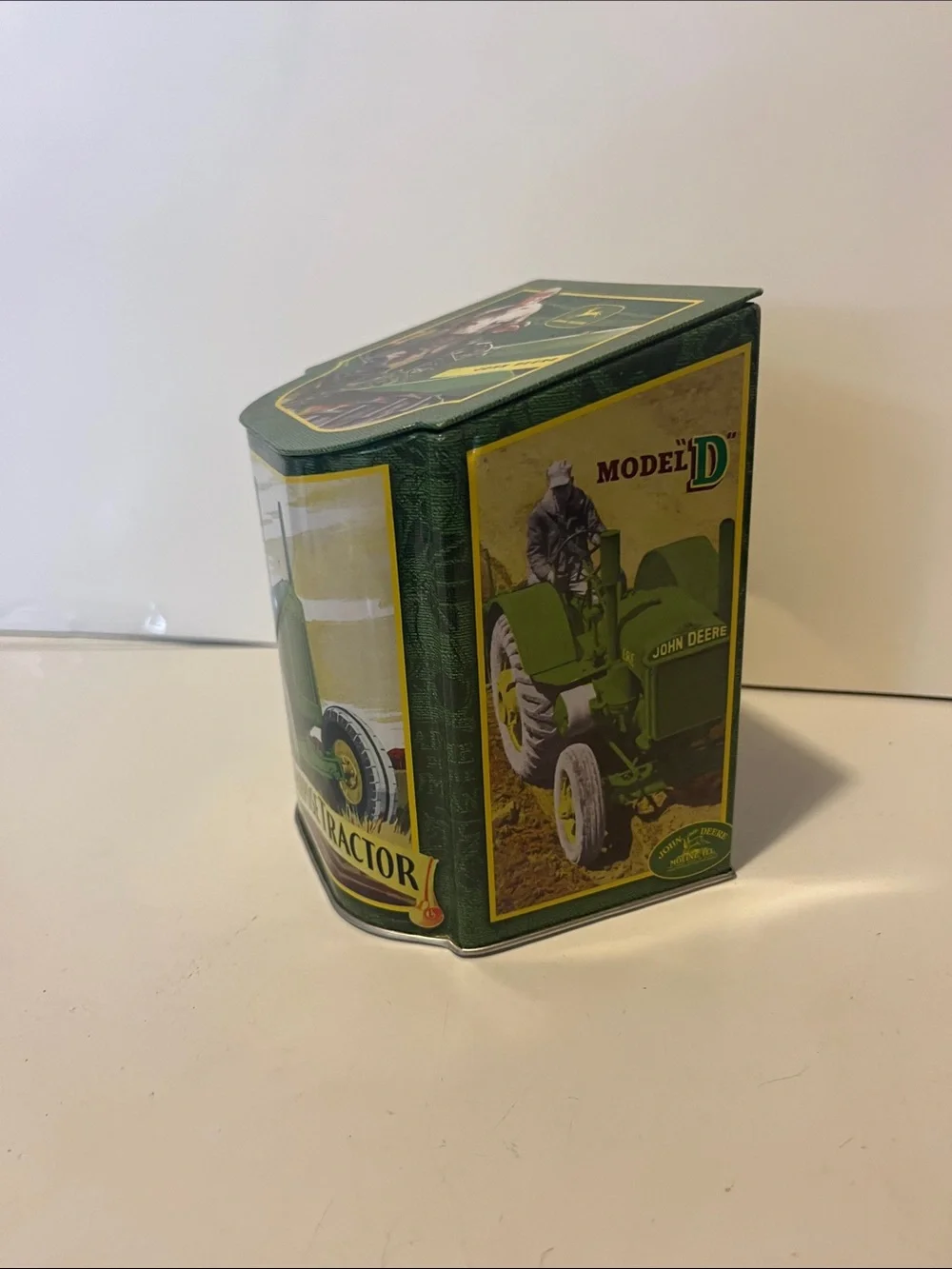 John Deere Tractor Tin Canister Lid General Purpose Model D GP